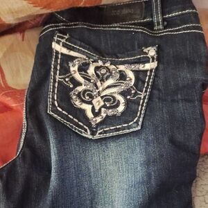 Women's ZCO  Blue Embroidered Jeans
